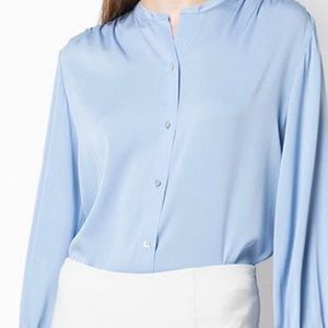 Vince light blue silk blouse